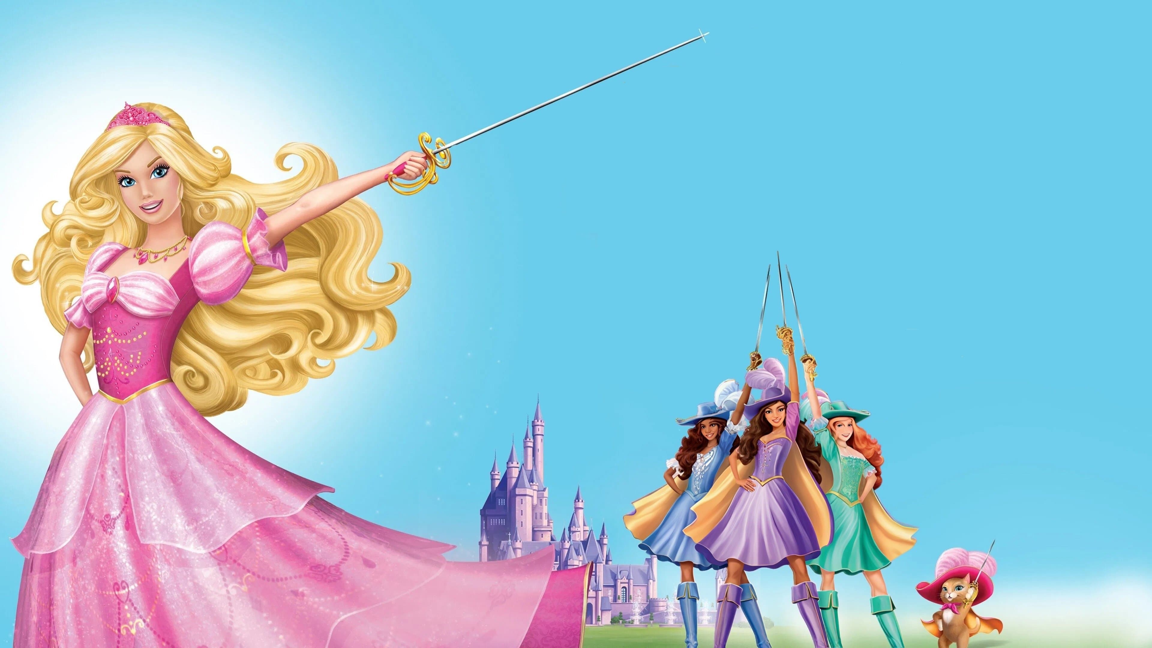 Barbie and the Three Musketeers backdrop
